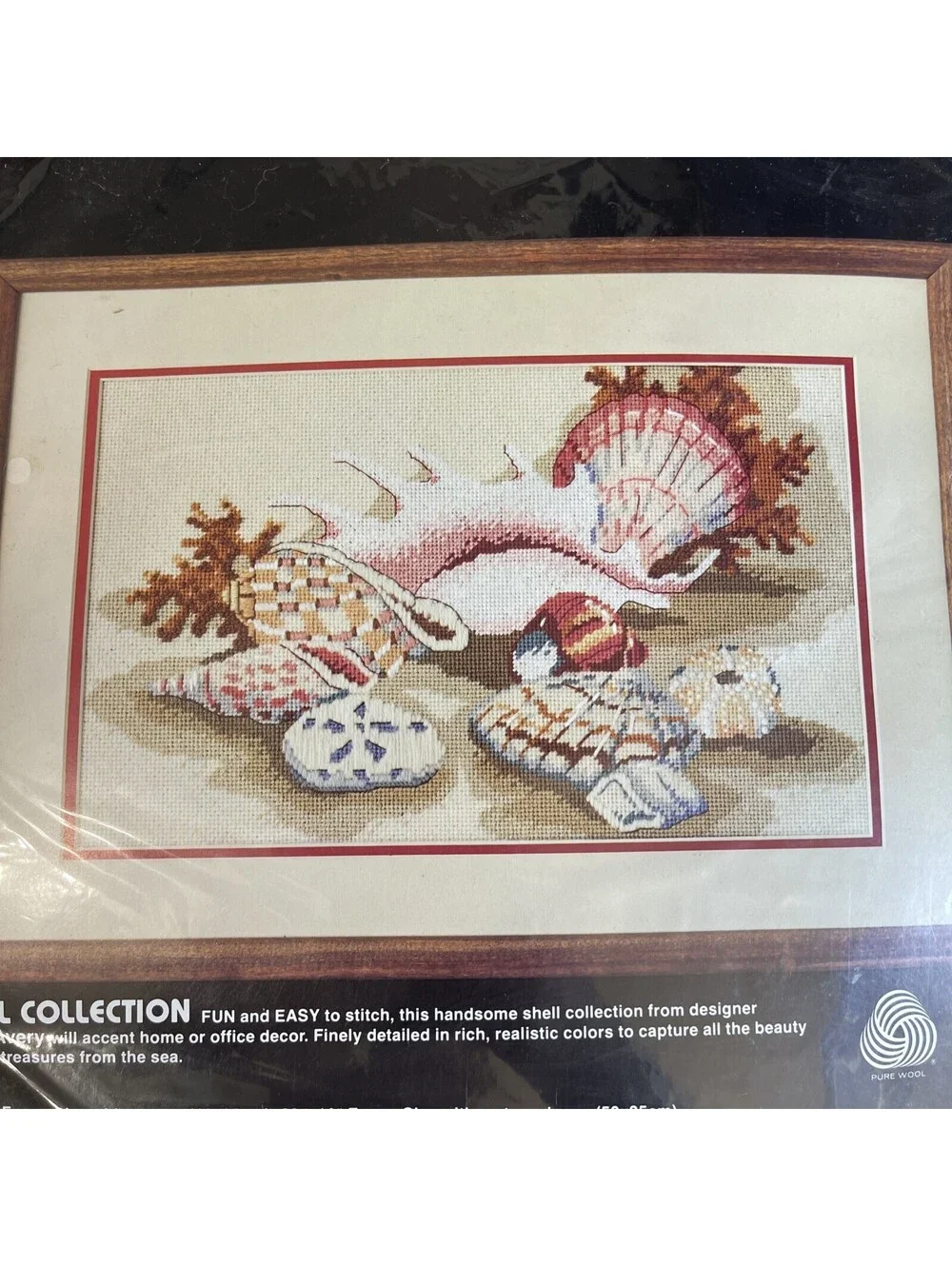 Vtg Dimensions Needlepoint Shell Collection 2280